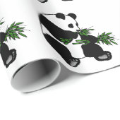 Giant Panda Geschenkpapier (Rolleneckpunkt)