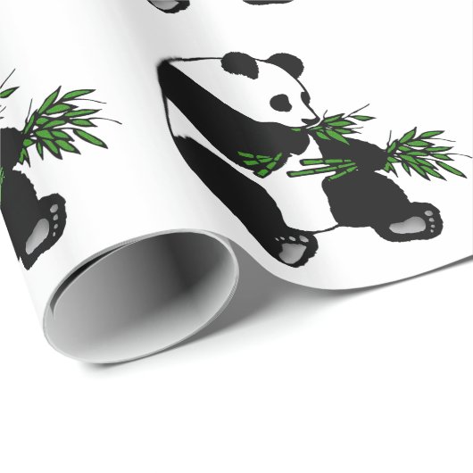 Giant Panda Geschenkpapier (Rolleneckpunkt)