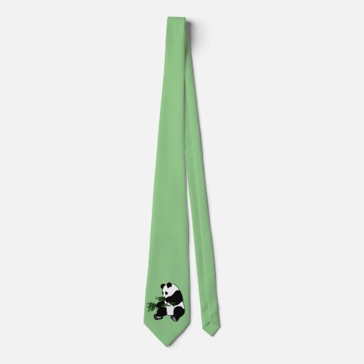 Giant Panda Green Krawatte (Vorderseite)