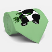 Giant Panda Green Krawatte (Gerollt)