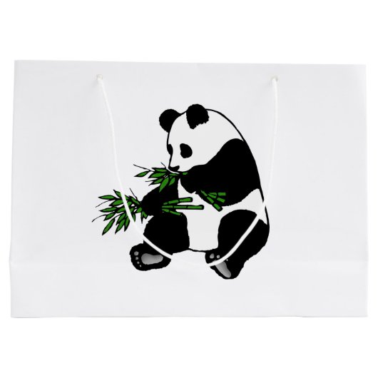 Giant Panda Große Geschenktüte (Rückseite)