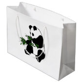 Giant Panda Große Geschenktüte (Rückseite Schrägansicht)