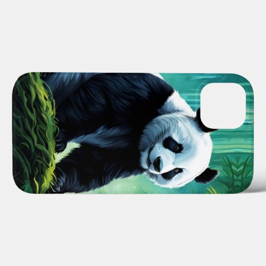 Giant Panda im Bamboo-Wald Case-Mate iPhone Hülle (Rückseite (Horizontal))