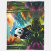 Giant Panda im Bamboo-Wald Fleecedecke (Vorderseite)