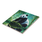 Giant Panda im Bamboo-Wald Fliese (Seite)