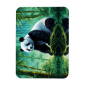 Giant Panda im Bamboo-Wald Magnet (Vertikal)