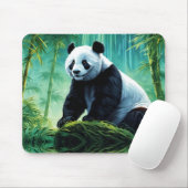 Giant Panda im Bamboo-Wald Mousepad (Mit Mouse)