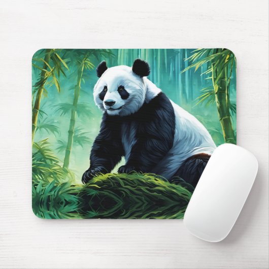 Giant Panda im Bamboo-Wald Mousepad (Mit Mouse)