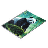 Giant Panda im Bamboo-Wald Notizblock (Linke Seite)