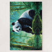 Giant Panda im Bamboo-Wald Puzzle (Vertikal)