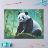 Giant Panda im Bamboo-Wald Seidenpapier (Basteln)