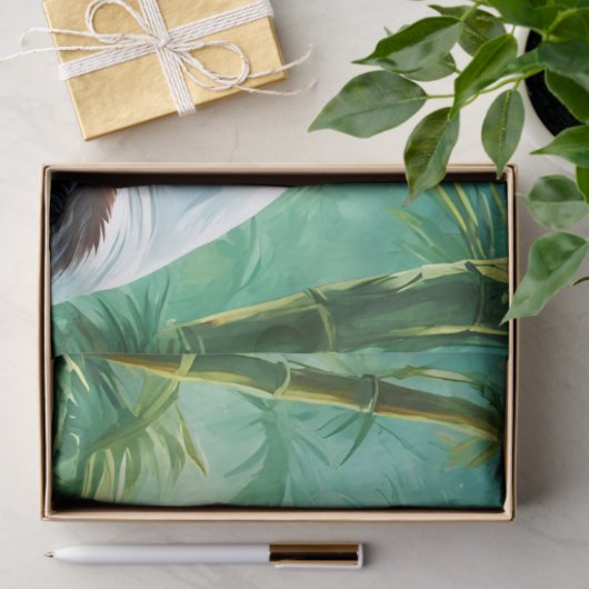 Giant Panda im Bamboo-Wald Seidenpapier (Geschenk)