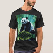 Giant Panda im Bamboo-Wald T-Shirt (Vorderseite)