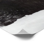 Giant Panda in Snow Poster (Ecke)