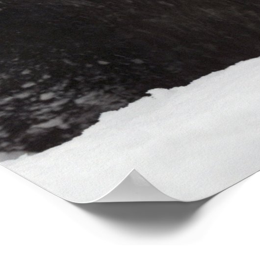 Giant Panda in Snow Poster (Ecke)