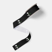 Giant Panda isst Bamboo Black Ripsband (Rückseite)