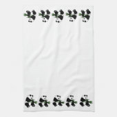 Giant Panda isst Bamboo Geschirrtuch (Vertikal)