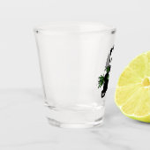 Giant Panda isst Bamboo Glass Schnapsglas (Links)