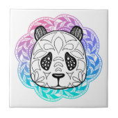 Giant Panda Mandala Fliese (Vorderseite)