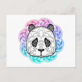 Giant Panda Mandala Postkarte (Vorderseite)