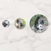 Giant Panda Pics Confetti Konfetti (Rückseiten)