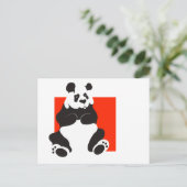 Giant Panda Postkarte (Stehend Vorderseite)