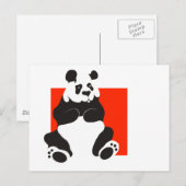 Giant Panda Postkarte (Vorne/Hinten)