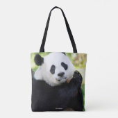 Giant Panda Sitting Tasche (Rückseite)