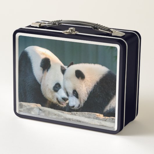 Giant Pandas Mei Xiang und Xiao Qi Ji Lunch Box (Vorderseite)