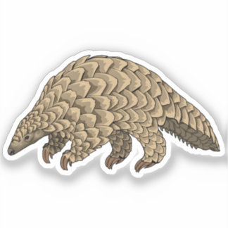 Giant Pangolin Vektorgrafik Aufkleber