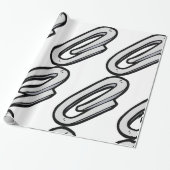 Giant Paperclip Geschenkpapier (Ungerollt)