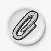 Giant Paperclip Pappteller (Vorderseite)