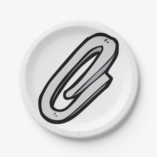 Giant Paperclip Pappteller (Vorderseite)