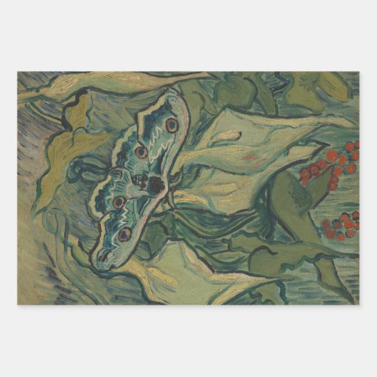 Giant Peacock Moth (1889) von Vincent van Gogh Geschenkpapier Set (Vorderseite 2)