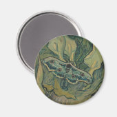 Giant Peacock Moth (1889) von Vincent van Gogh Magnet (Vorderseite/Rückseite)