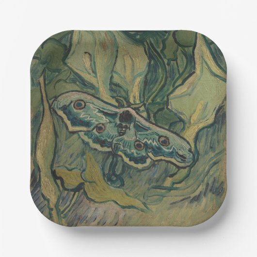 Giant Peacock Moth (1889) von Vincent van Gogh Pappteller (Vorderseite)