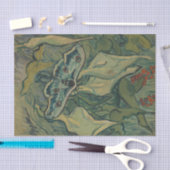 Giant Peacock Moth (1889) von Vincent van Gogh Seidenpapier (Handwerk)