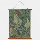 Giant Peacock Moth (1889) von Vincent van Gogh Wandteppich Mit Holzrahmen (Vorderseite)