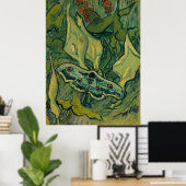 Giant Peacock Moth Vincent van Gogh 1889 Poster (Heimbüro)