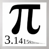 Giant "Pi" Symbol & 3.14... Poster (Vorne)