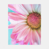Giant Pink Daisy Fleecedecke (Vorderseite)