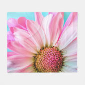 Giant Pink Daisy Fleecedecke (Vorderseite (Horizontal))
