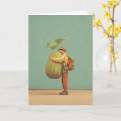 Giant Pumpkin Hug Karte (Gelbe Blume)