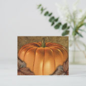 Giant Pumpkin Postcard Postkarte (Stehend Vorderseite)
