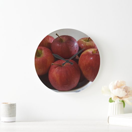 Giant Red Apple Wallclock Große Wanduhr (Zuhause)