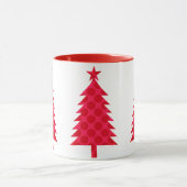 Giant Red Polka Dots Christmas Tree Tasse (Zentrum)