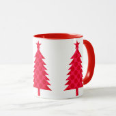 Giant Red Polka Dots Christmas Tree Tasse (VorderseiteRechts)