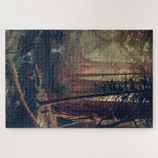 Giant Redwood Trees of California, Albert Bierstad Puzzle (Horizontal)