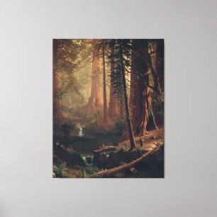 Giant Redwood Trees of California Albert Bierstadt Leinwanddruck