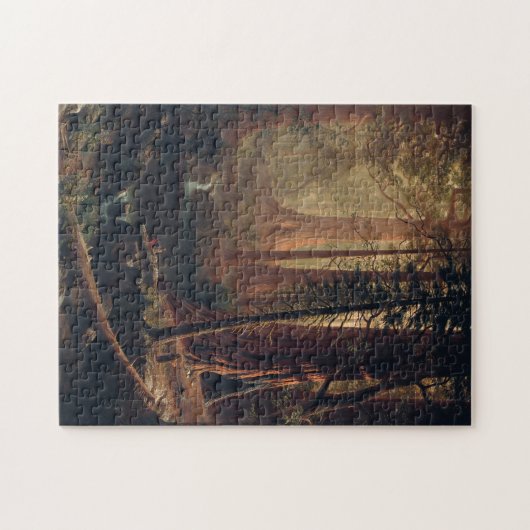 Giant Redwood Trees of California Albert Bierstadt Puzzle (Horizontal)